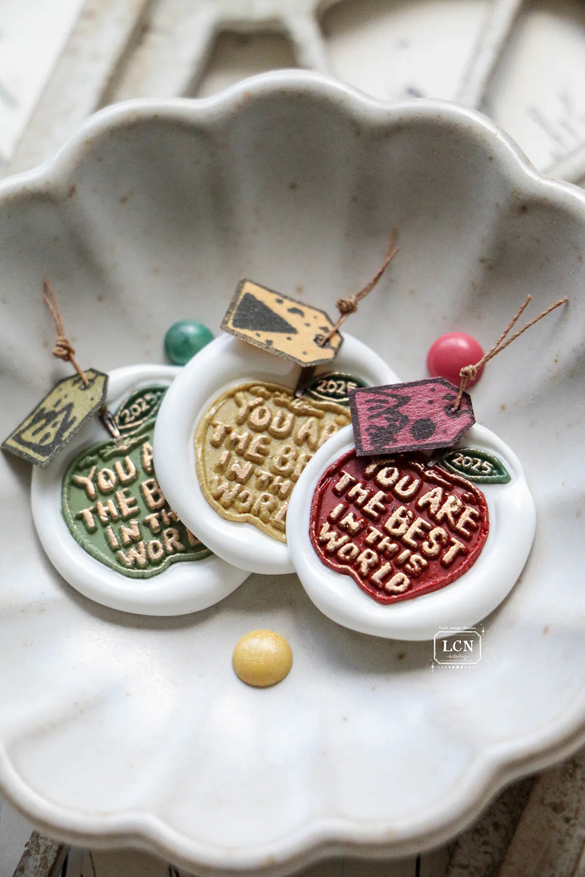 LCN Wax Seal Stamp Set: Apple - You Are The Best