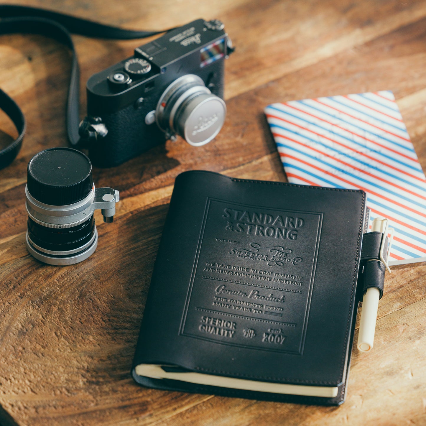 PRE-ORDER: A5 Notebook Cover Keeper, TSL Stamped leather