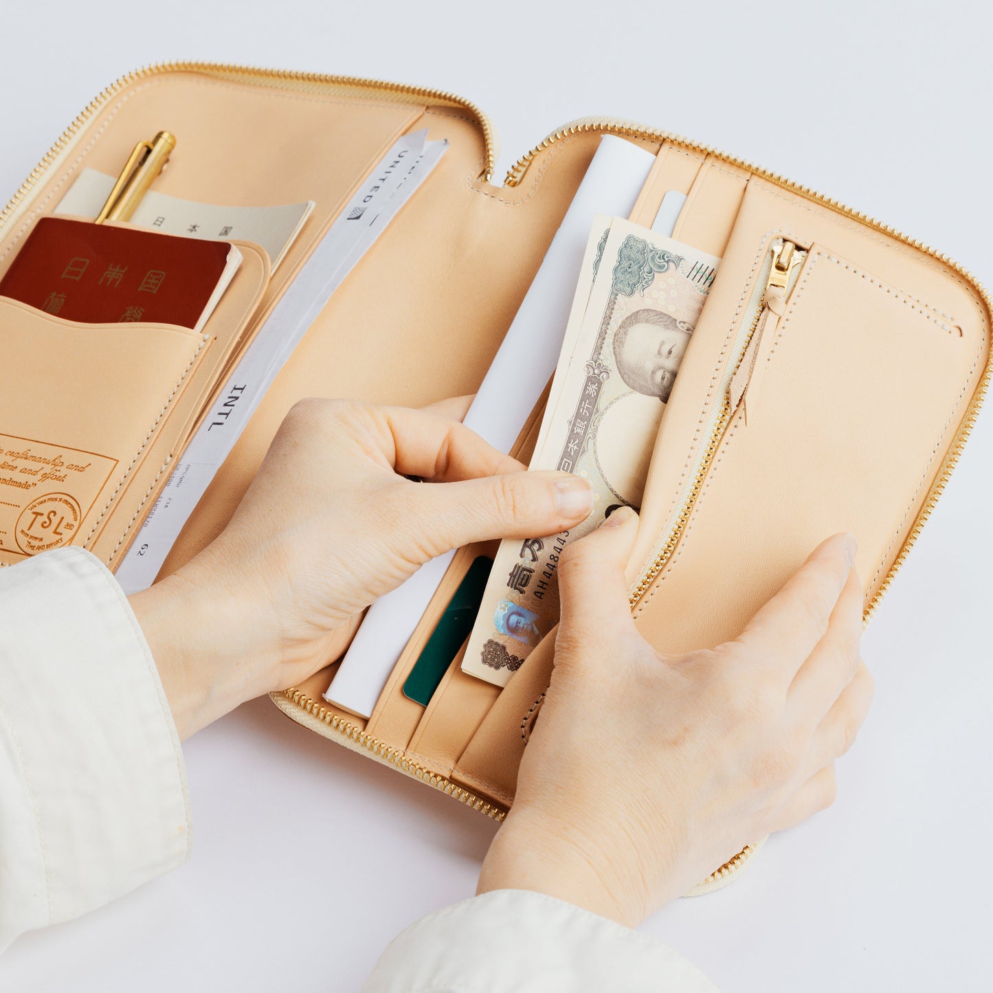 PREORDER: A5 Zip Organizer TSL Stamped Leather