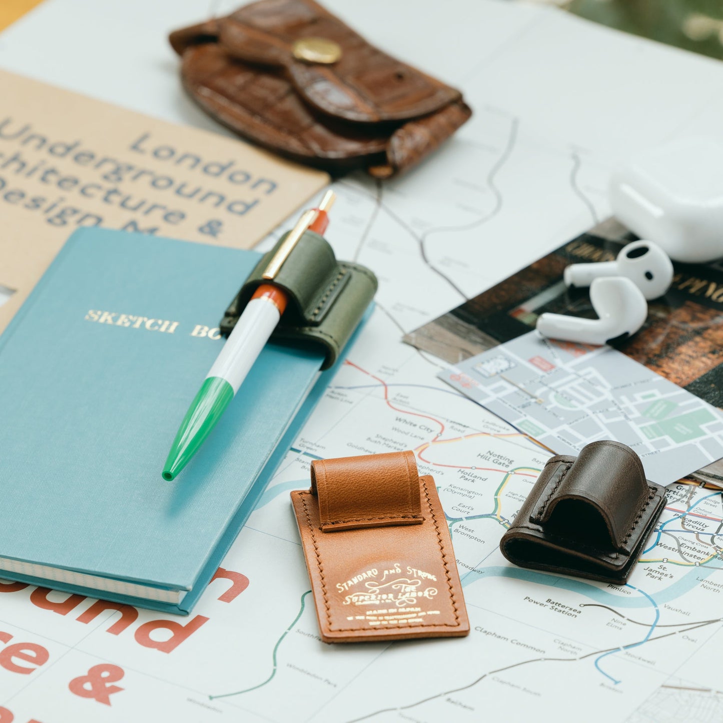 PRE-ORDER: TSL 2026 Summer Magnet Clip Pen Holder pull-up leather