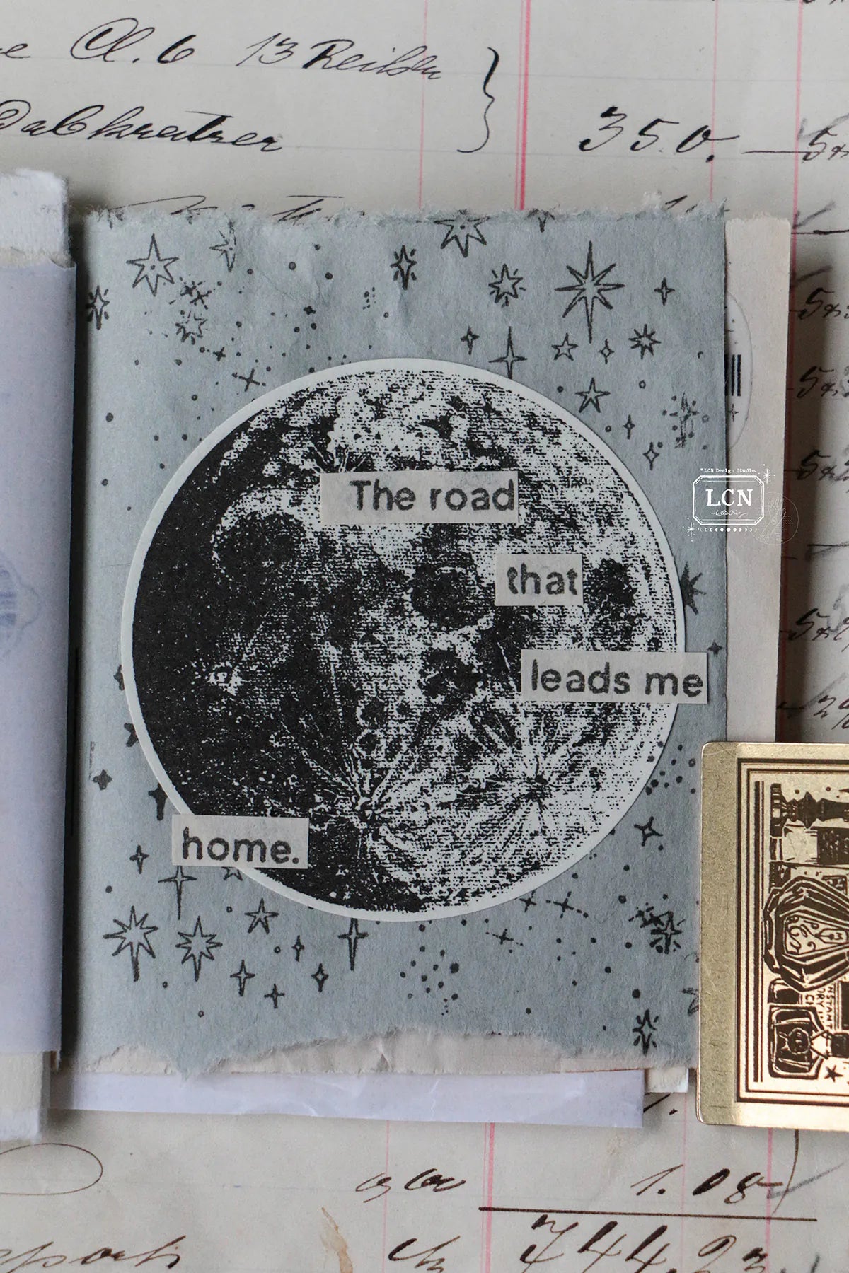 LCN Rubber Stamp: Hand Drawn Stars Set - S size (2 stamps)