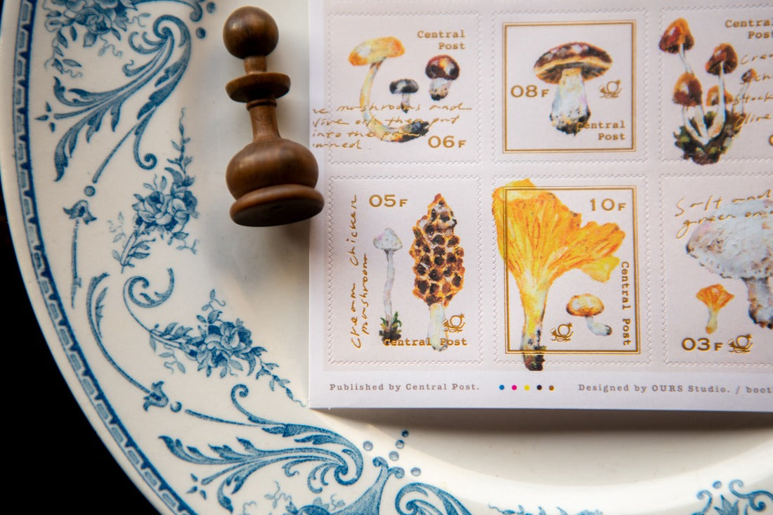 OURS Studio Sticker: Mushroom Recipe Stamp Sticker