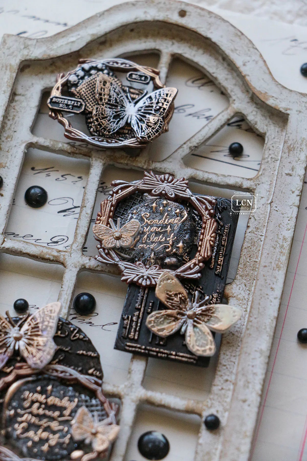 LCN Wax Seal Stamp set: Sayings: Sending Love.