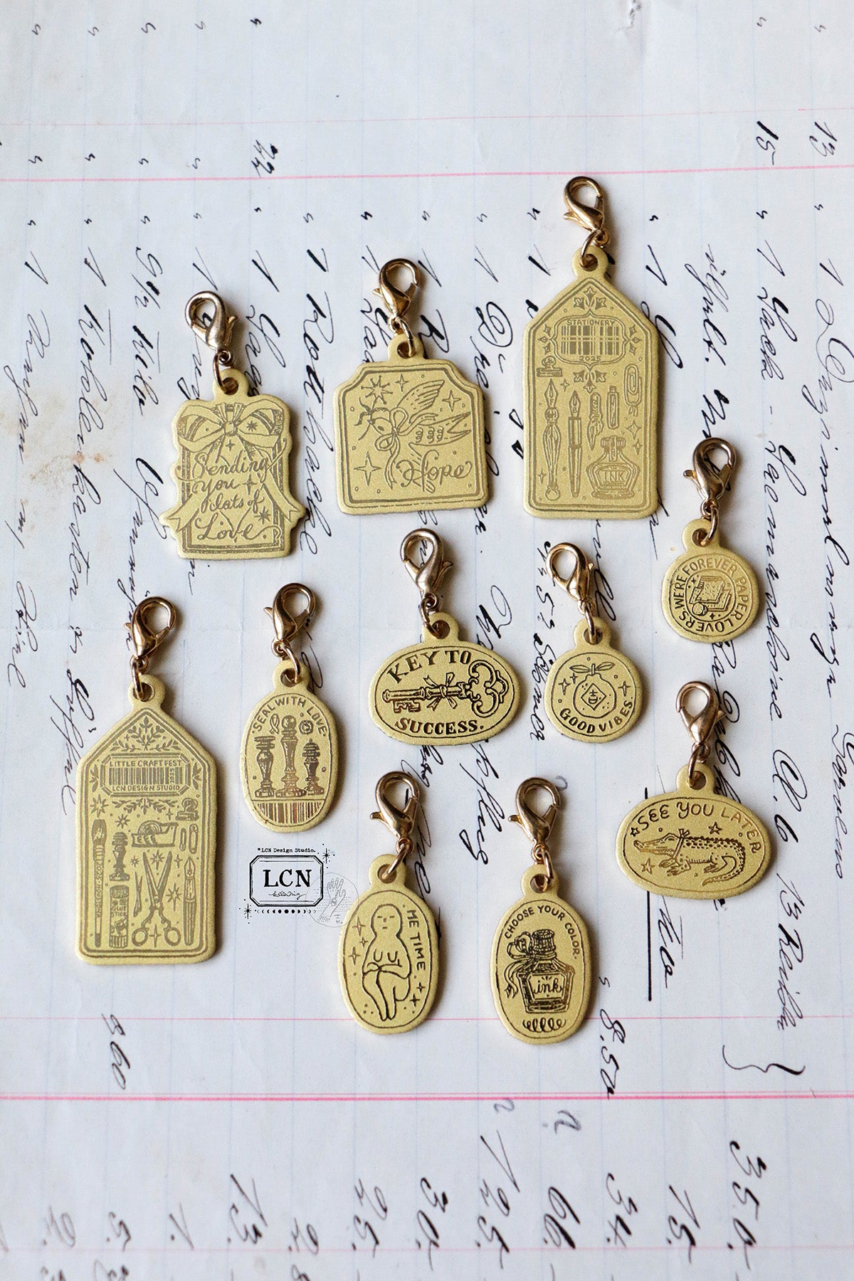 LCN Brass Charm: See You Later