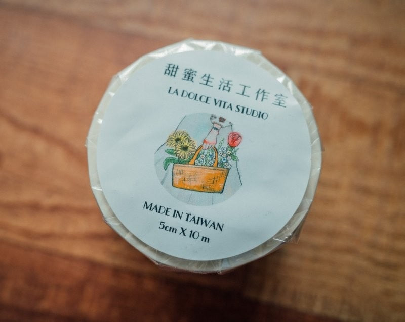 LA DOLCE VITA: Paper Tape (with release paper) - The song of a hundred blooms