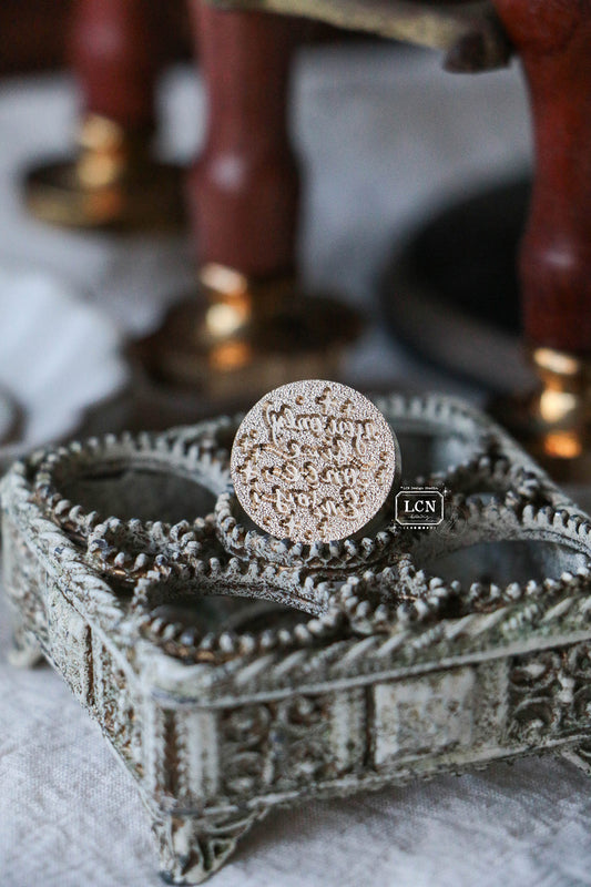 LCN wax seal stamp set: Sayings: Live Once