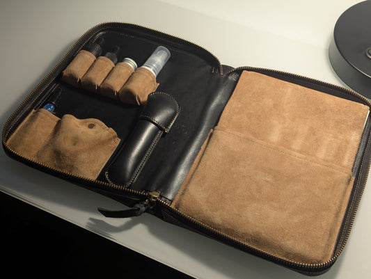 RESERVATION: Hanabi Glass Studio Glass Pen Leather Case