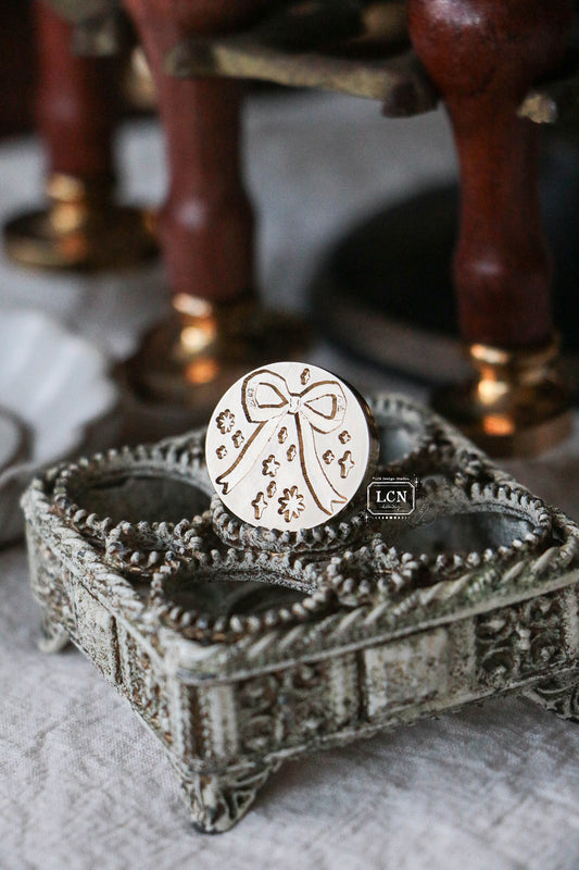 LCN Wax Seal Stamp Set: Bow - round