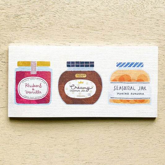 Cozyca products: Mariko Fukuoka: Letter Pad - Seasonal Jar