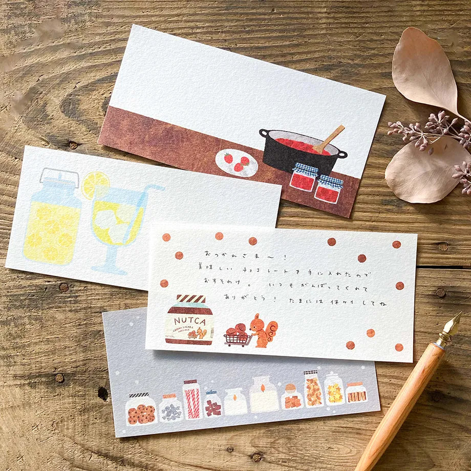 Cozyca products: Mariko Fukuoka: Letter Pad - Seasonal Jar