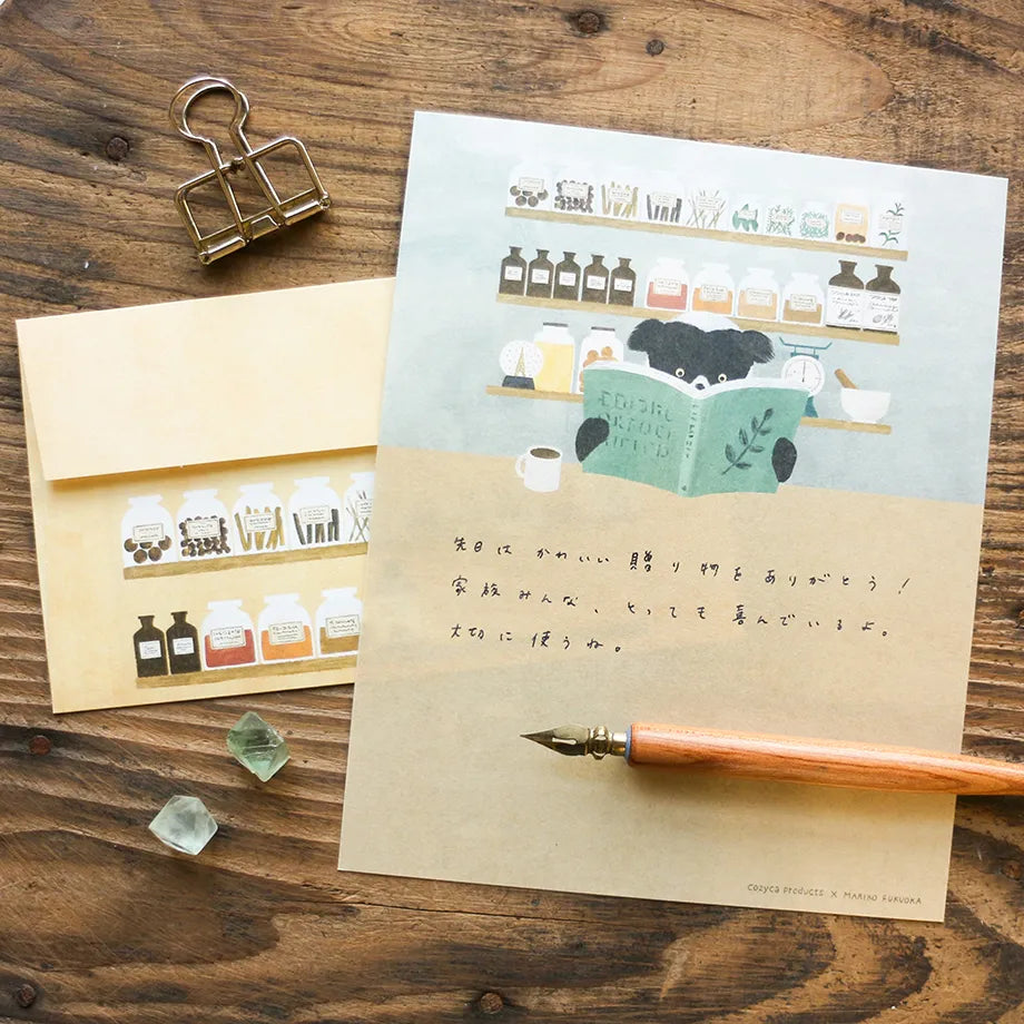 Cozyca products: Mariko Fukuoka: Letter Writing Set - Indri's Pharmacy