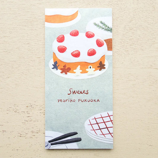 Cozyca products: Mariko Fukuoka: Letter Pad - Sweets