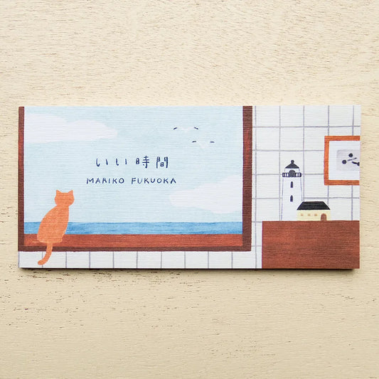 Cozyca products: Mariko Fukuoka: Letter Pad - いい時間 (Good Times)