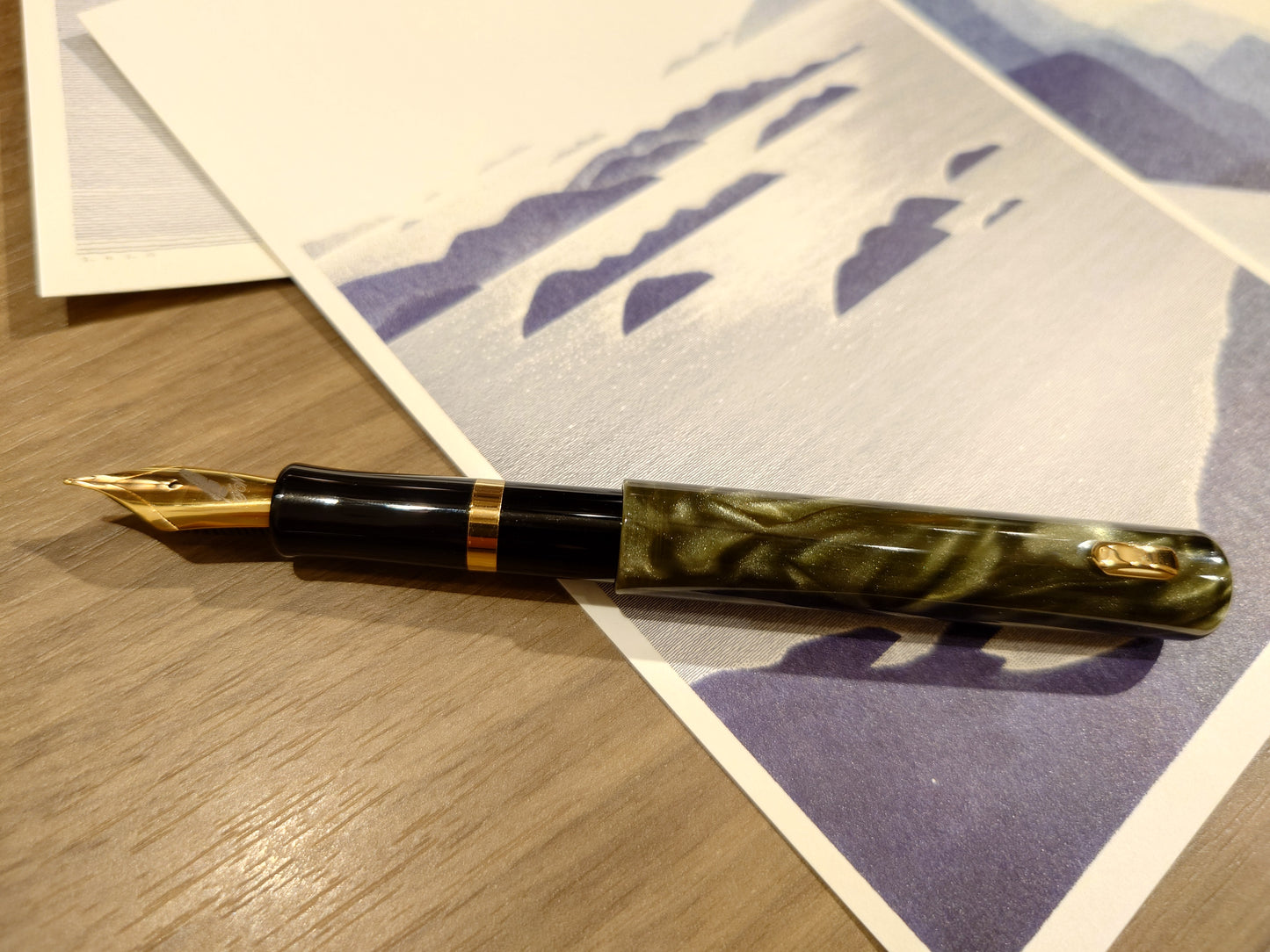 Fine Writing Pencket Fountain Pen: Jade