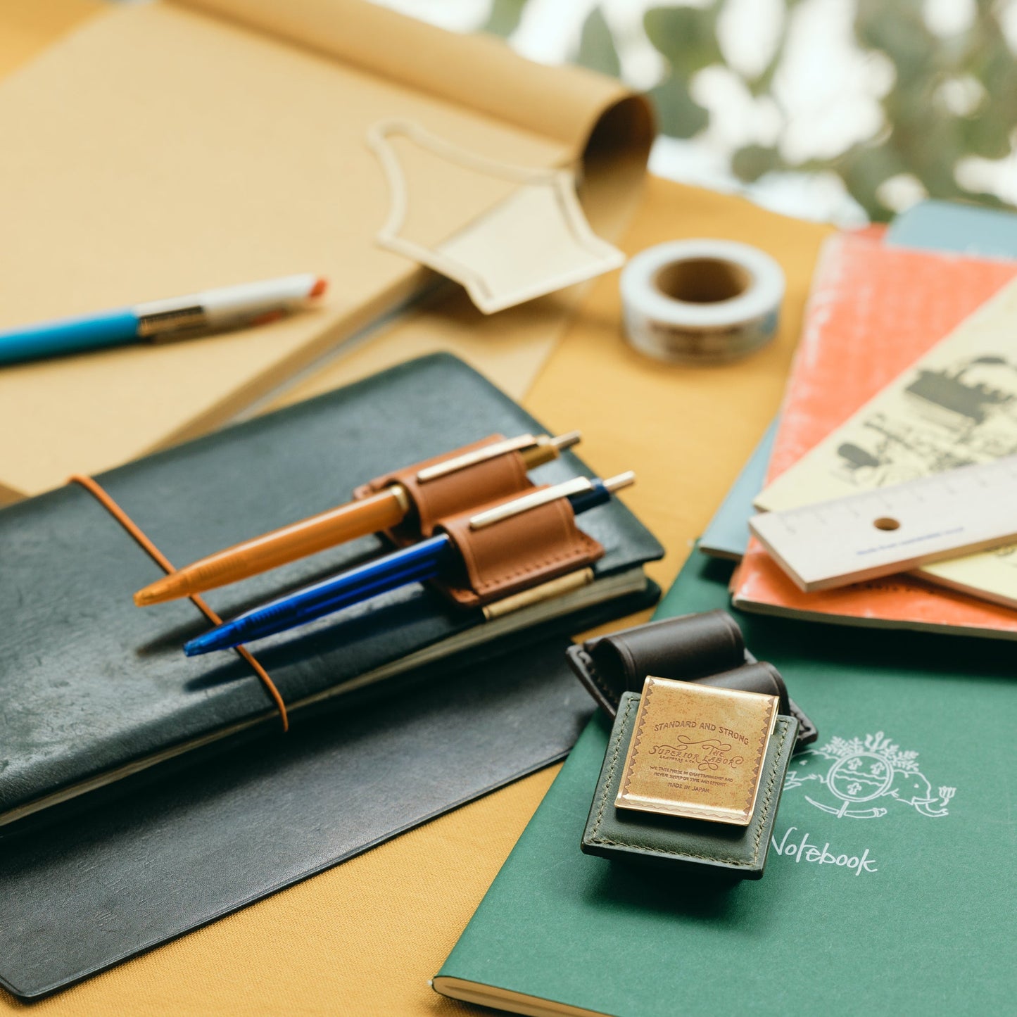 PREORDER: TSL 2026 Summer Clip Pen Holder pull-up leather