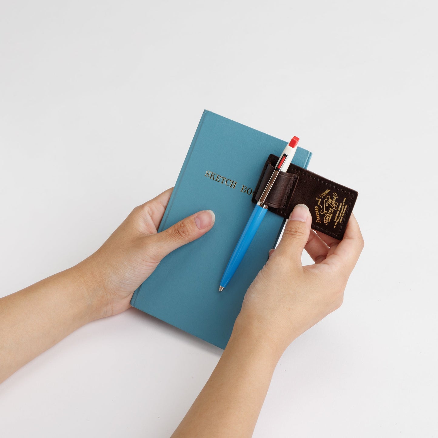 PRE-ORDER: TSL 2026 Summer Magnet Clip Pen Holder pull-up leather