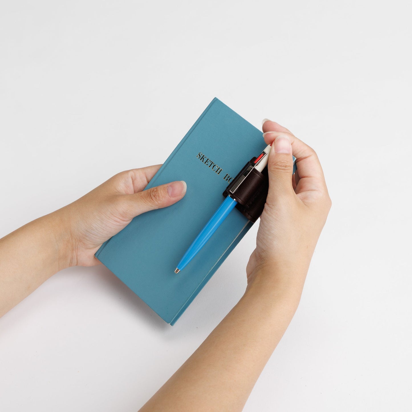 PRE-ORDER: TSL 2026 Summer Magnet Clip Pen Holder pull-up leather