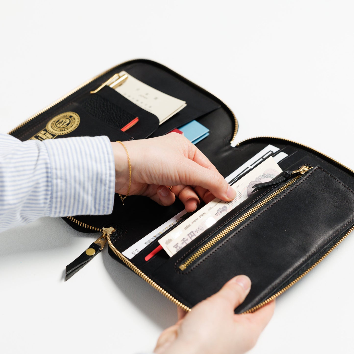 PRE-ORDER: TSL A5 Oil Leather Zip Organizer