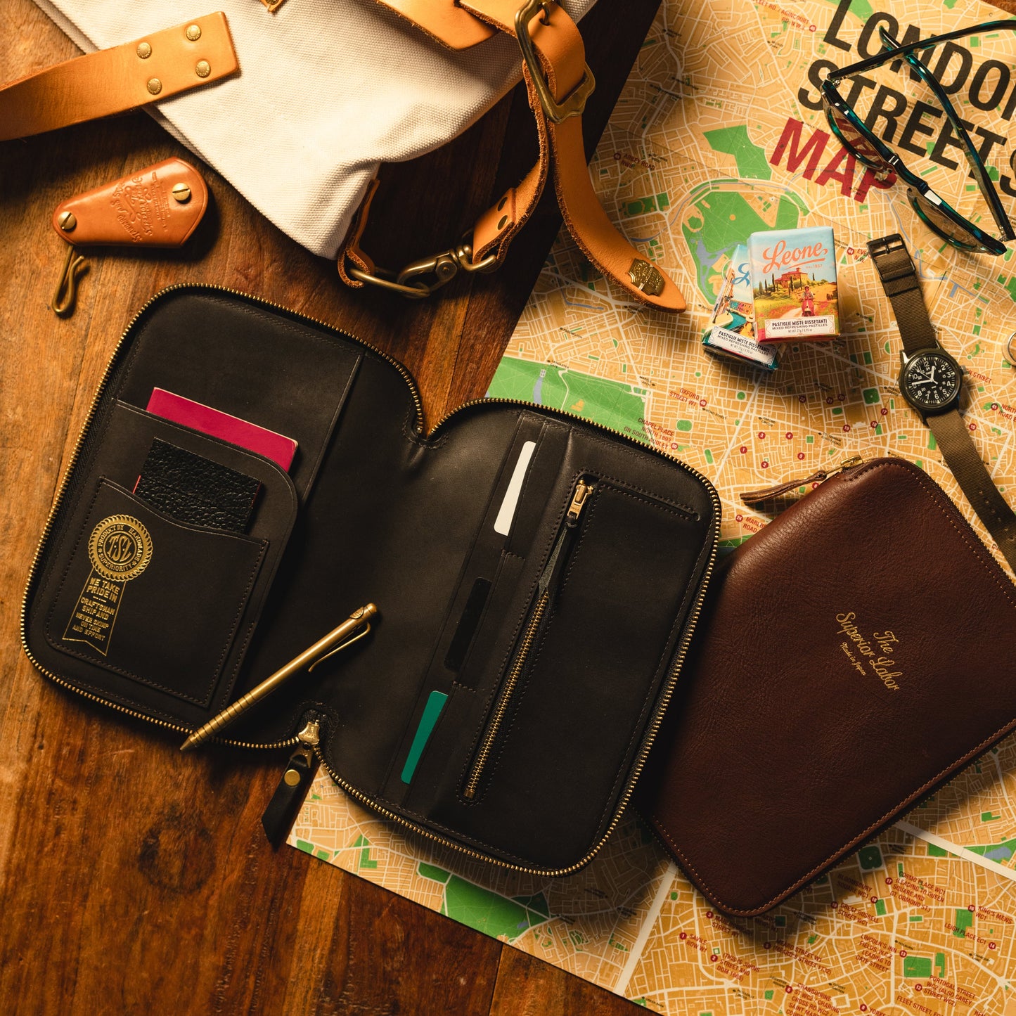 PRE-ORDER: TSL A5 Oil Leather Zip Organizer