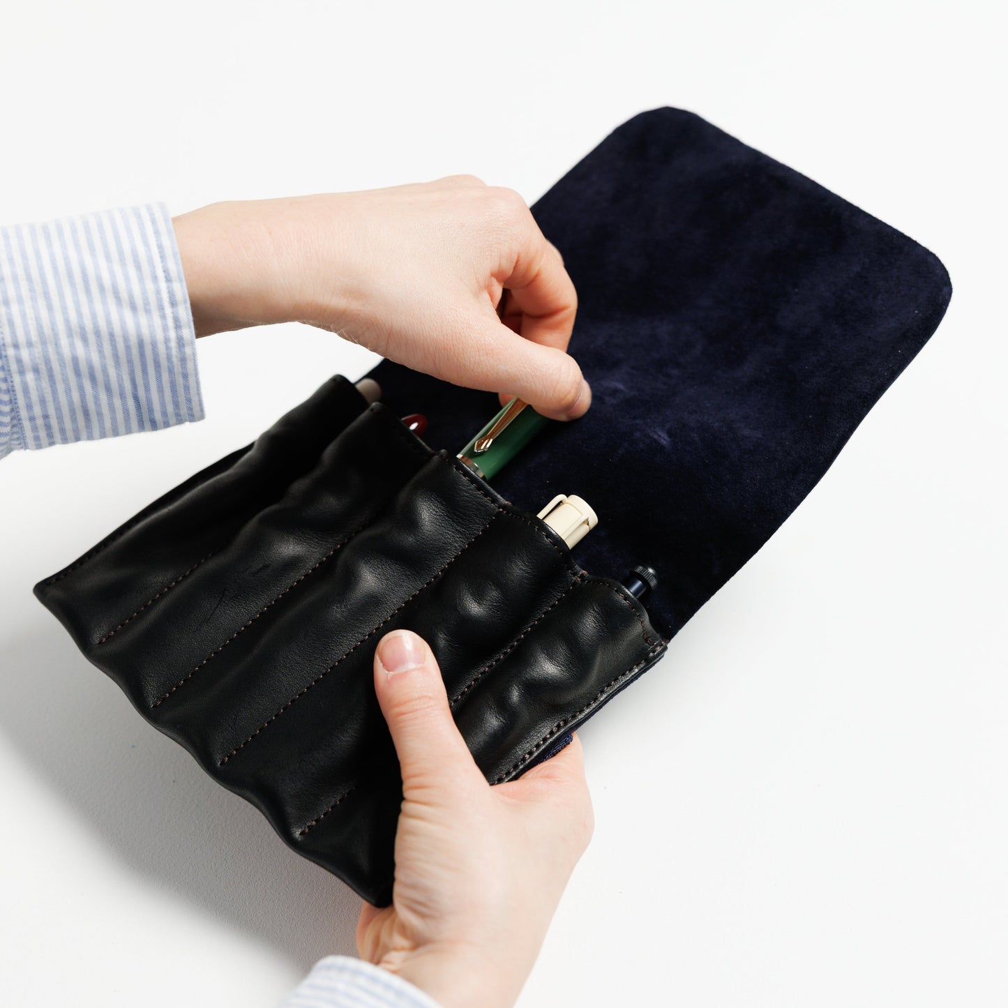 PRE-ORDER: TSL Oil Leather The Five Pen Case