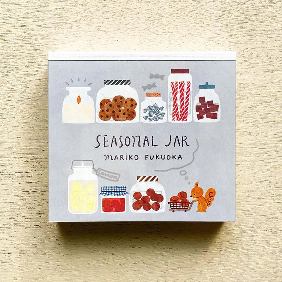 Cozyca products: Mariko Fukuoka: Memo Pad - Seasonal Jar
