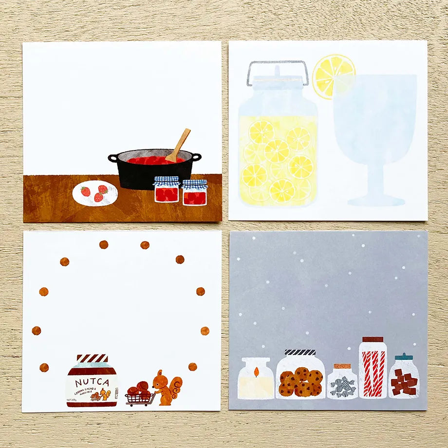 Cozyca products: Mariko Fukuoka: Memo Pad - Seasonal Jar