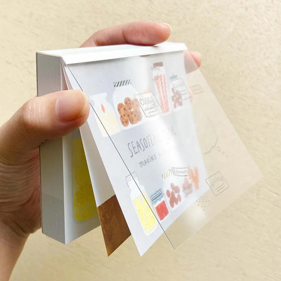 Cozyca products: Mariko Fukuoka: Memo Pad - Seasonal Jar