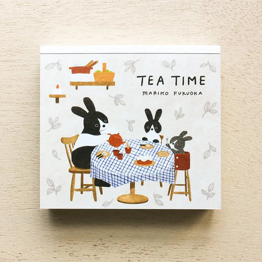 Cozyca products: Mariko Fukuoka: Memo Pad - Tea Time