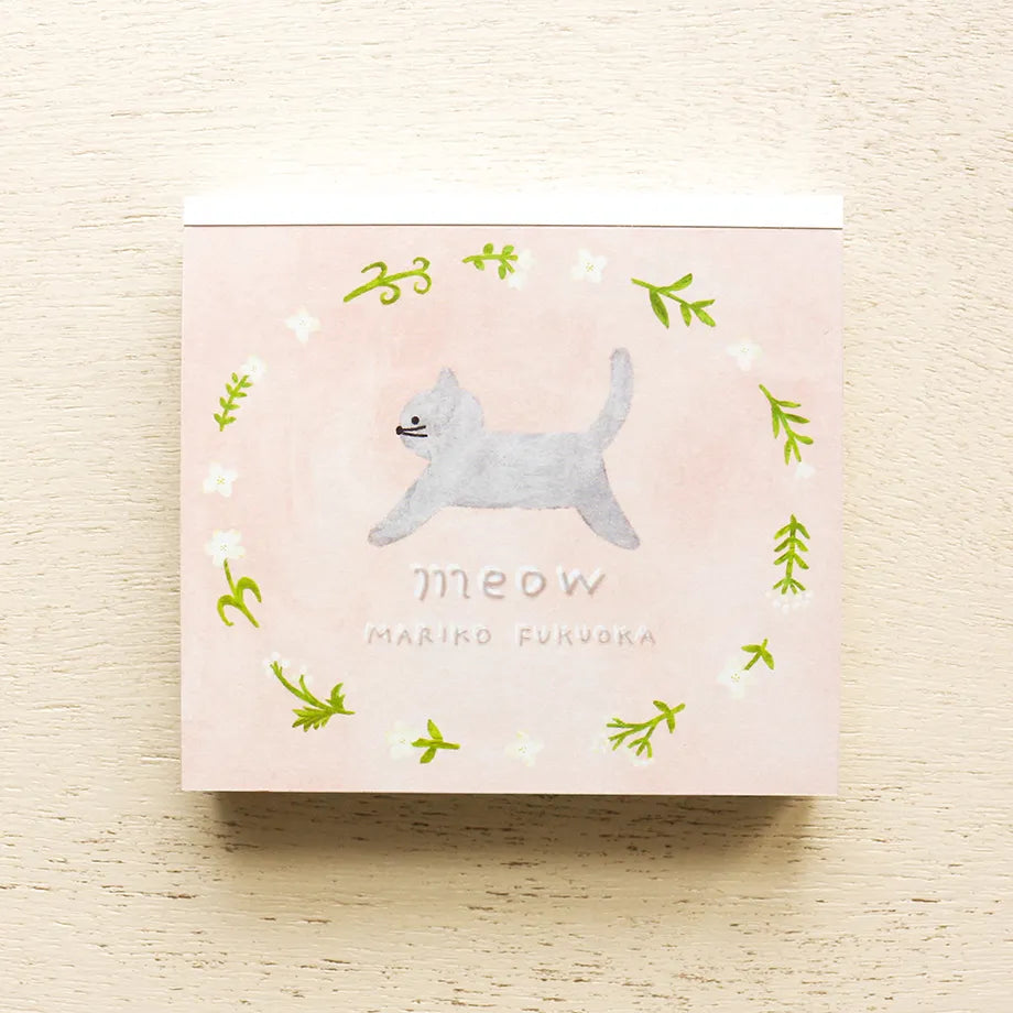 Cozyca products: Mariko Fukuoka: Memo Pad - meow