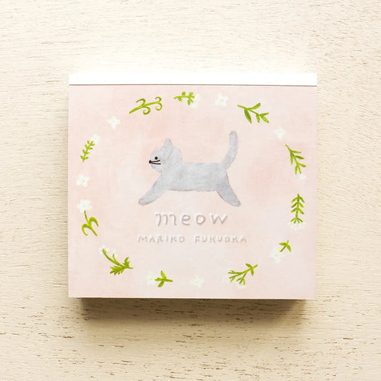 Cozyca products: Mariko Fukuoka: Memo Pad - meow