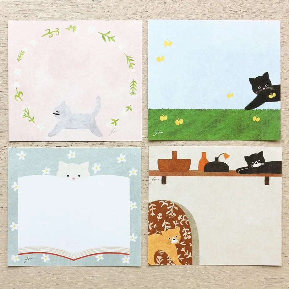Cozyca products: Mariko Fukuoka: Memo Pad - meow