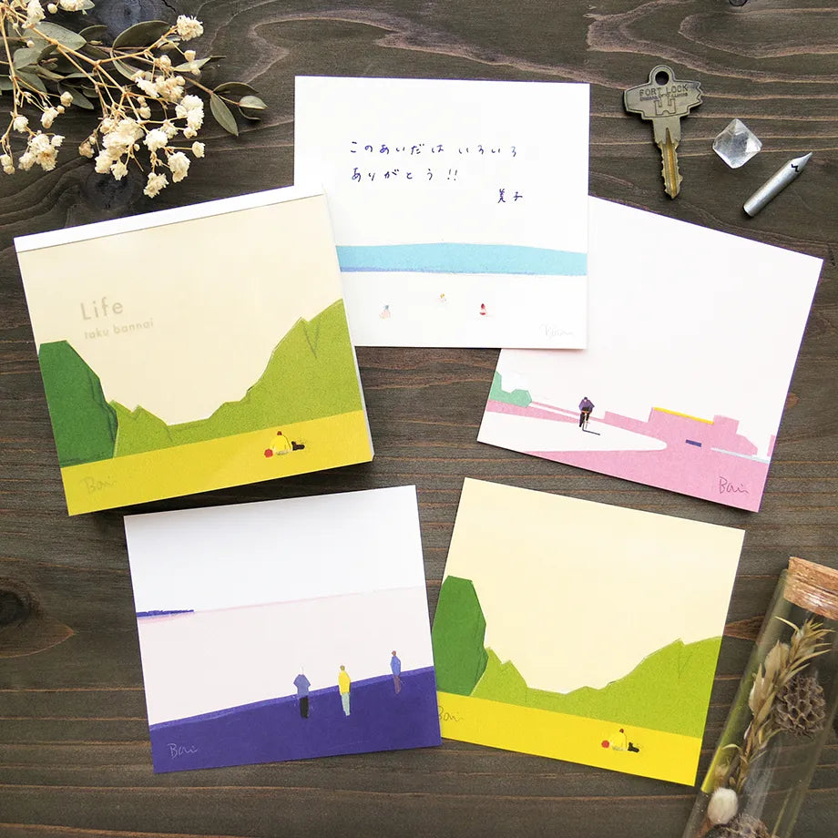 Cozyca products: Taku Bannai: Memo Pad - LIFE