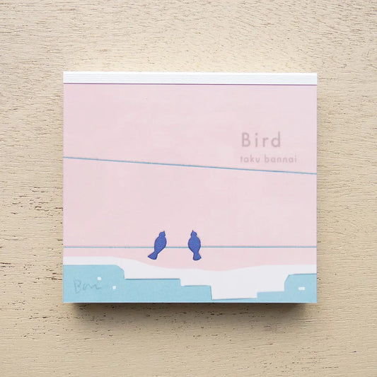 Cozyca products: Taku Bannai: Memo Pad - BIRD