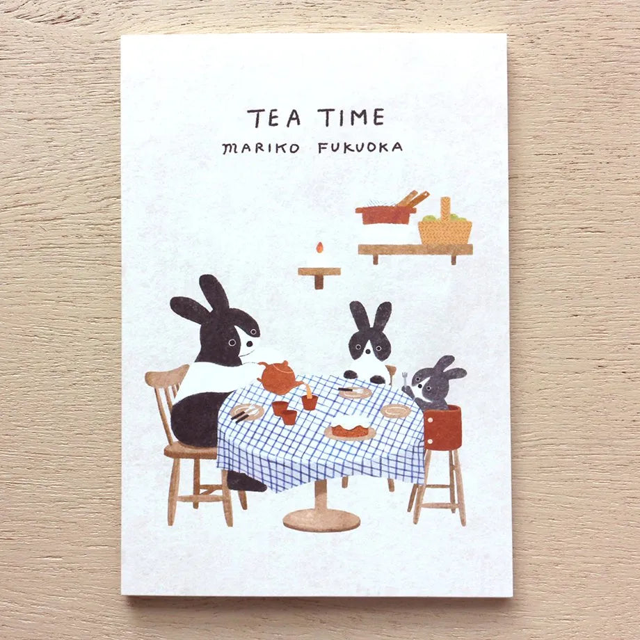 Cozyca products: Mariko Fukuoka: Postcard Set - Tea Time