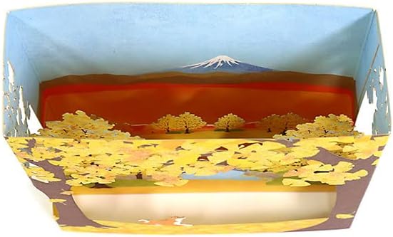 Hallmark Card: Mt. Fuji with Gingko Leaves