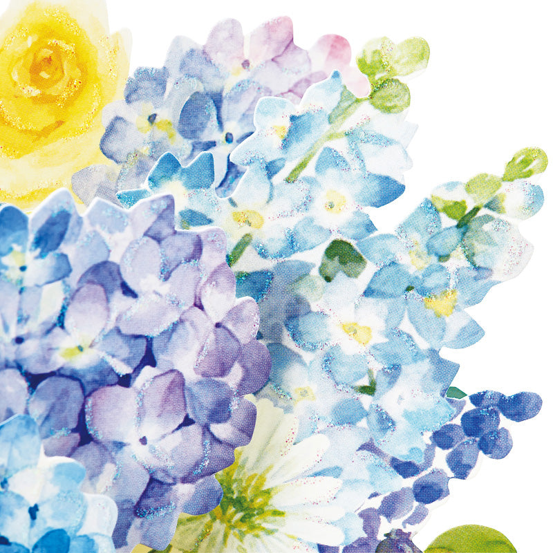 Sanrio Greeting Card: Hydrangea, Peony and Others Flower Box