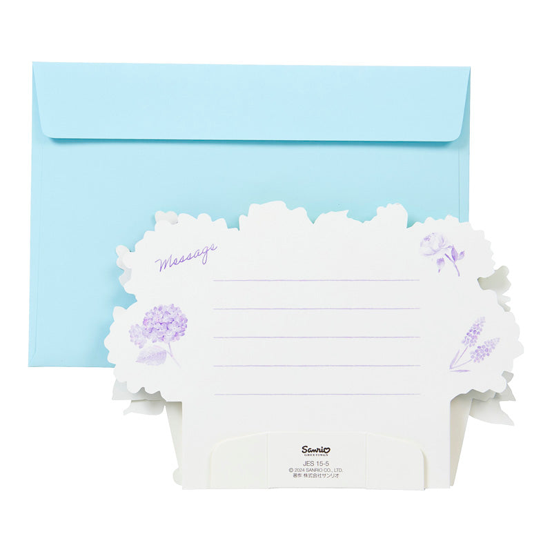 Sanrio Greeting Card: Hydrangea, Peony and Others Flower Box