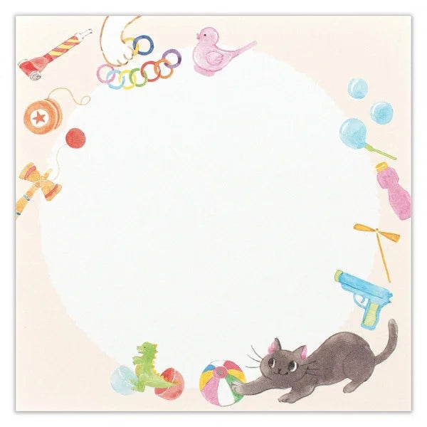 Nekorobi Memopad: Omochi & Azuki the Marquee Cats of sweets & snacks shop