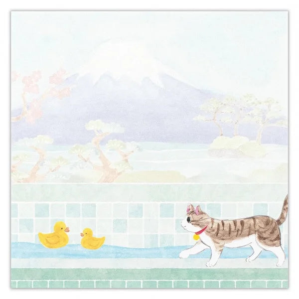 Nekorobi Memopad: Yunosuke the Attendant Cat of a Bathhouse