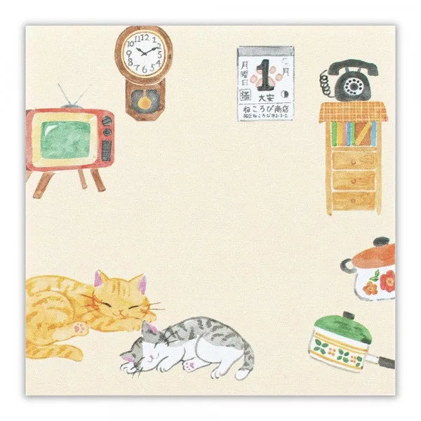 Nekorobi Sticky Notes: Chibi and Miiko Grandma's Cats