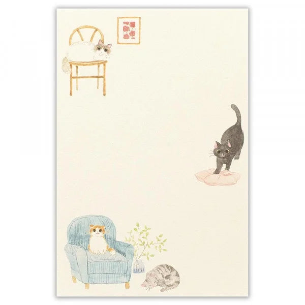 Nekorobi Letter Paper: ねこあるある (neko-aruaru) Kamatte