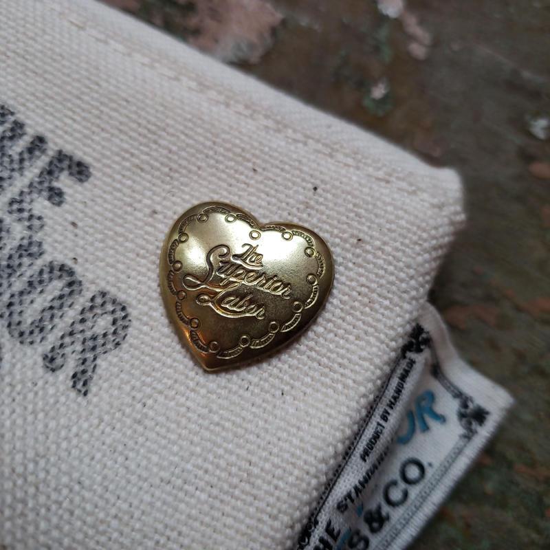 Brass Pin Heart