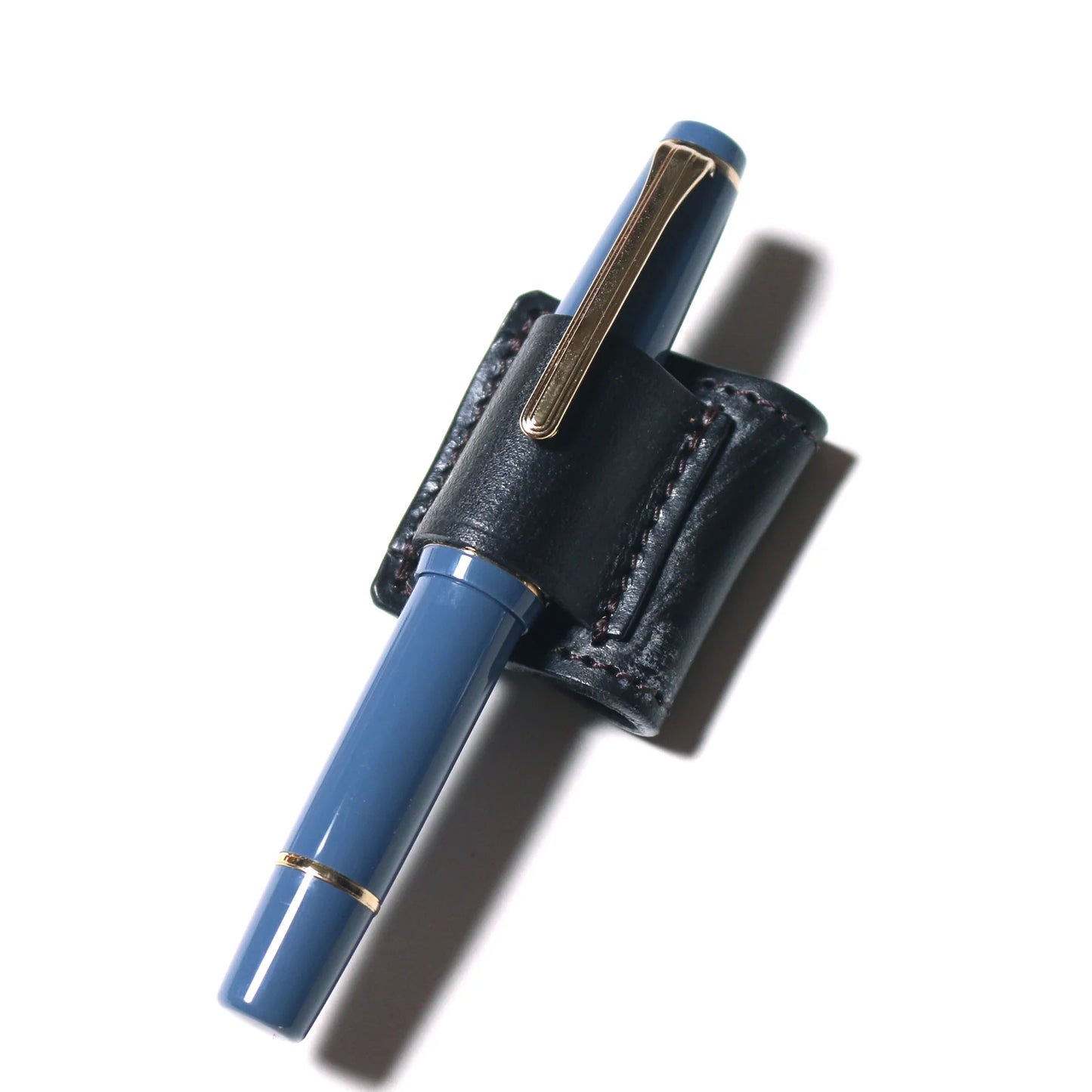 PRE-ORDER: Bridle leather magnet pen clip
