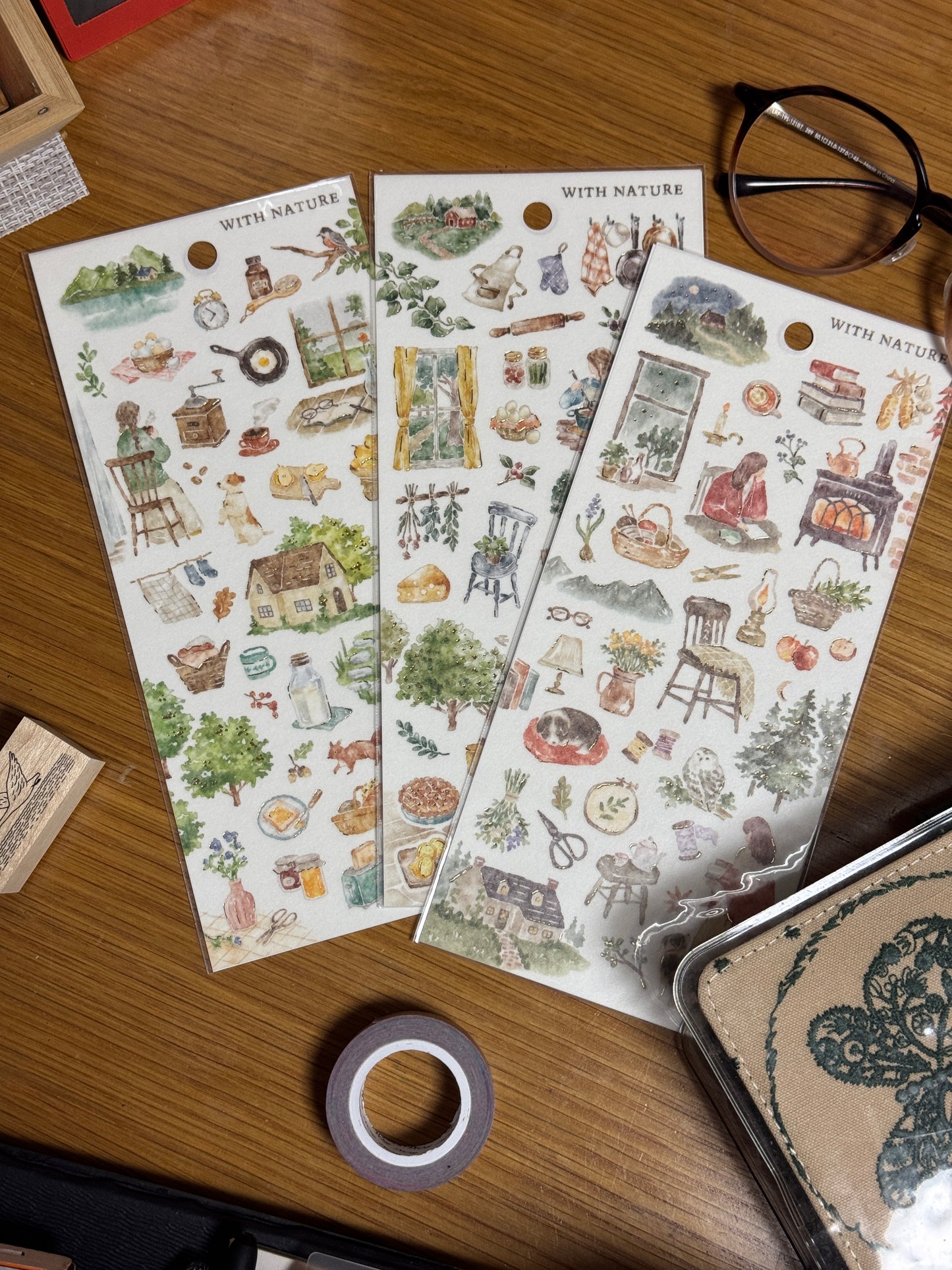 With Nature Sticker Sets