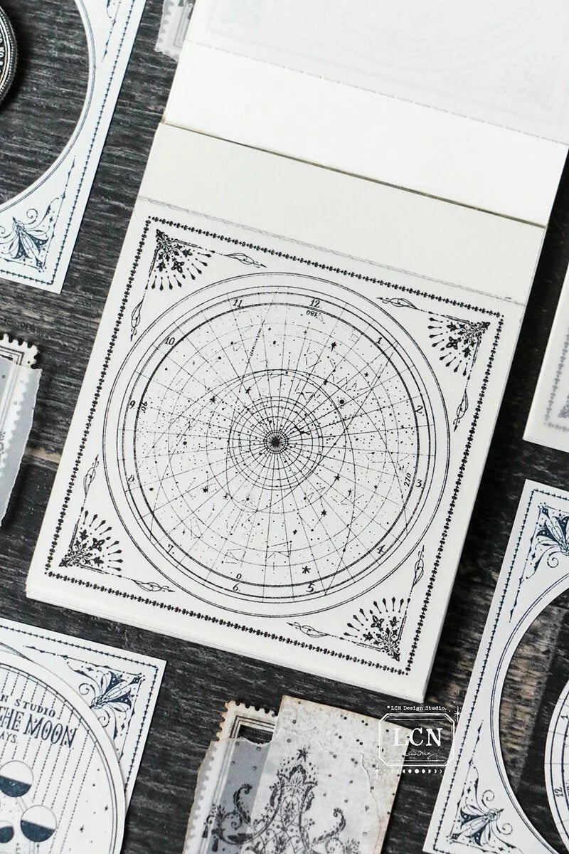 LCN letterpress notepad: Star-Moon