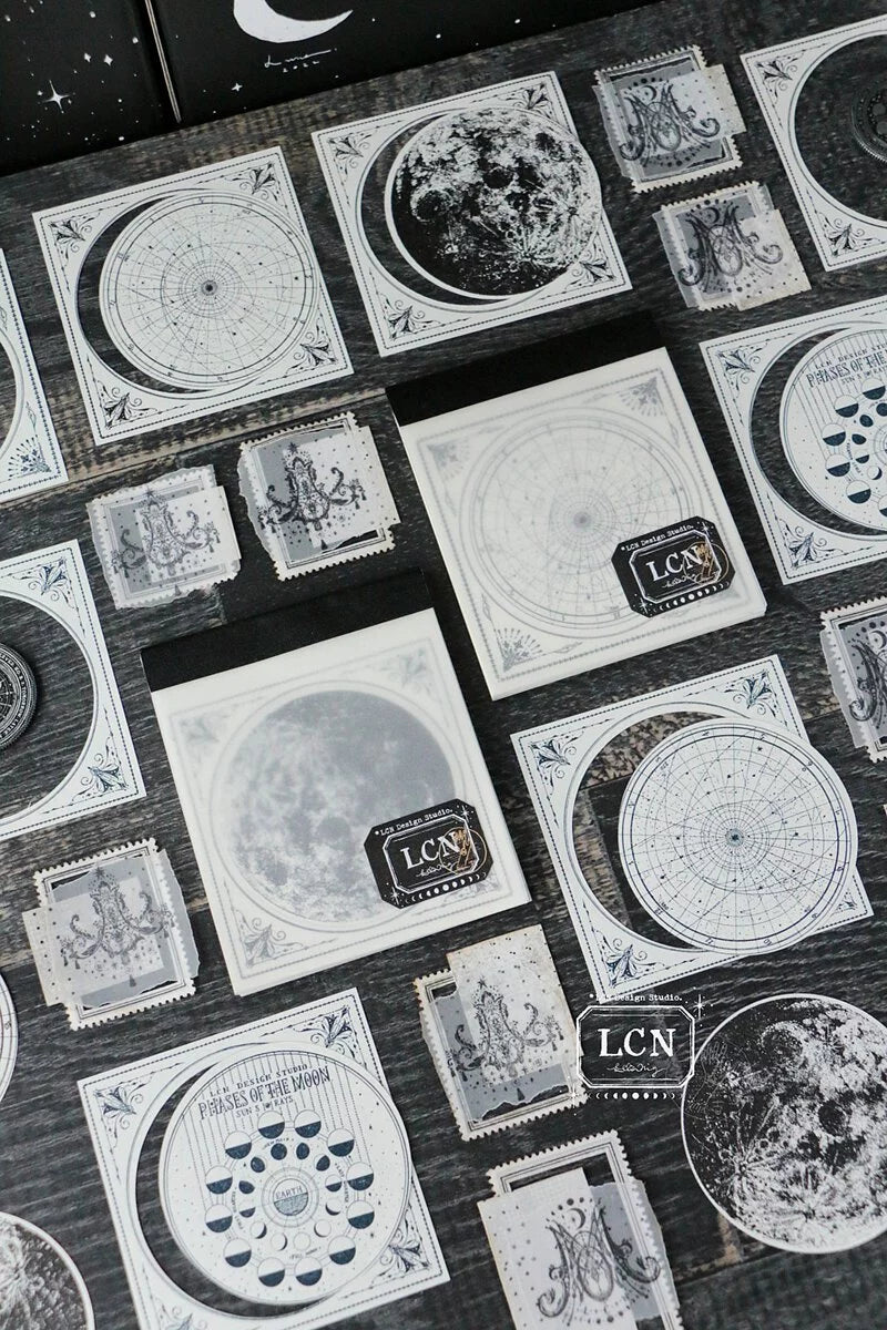 LCN letterpress notepad: Star-Moon