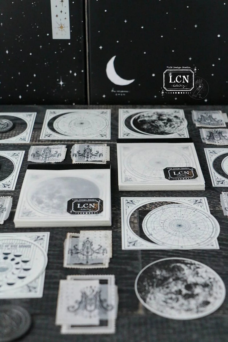 LCN letterpress notepad: Star-Moon