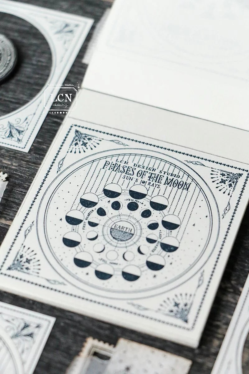 LCN letterpress notepad: Star-Moon