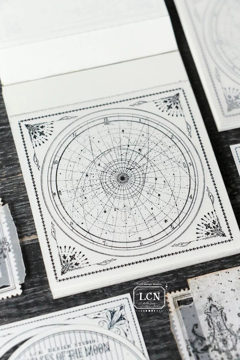 LCN letterpress notepad: Star-Moon