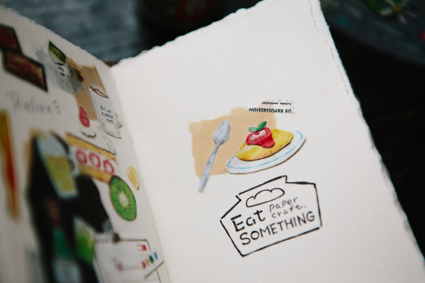 OURS masking tape: Paper Craft - Eat Something PET tape